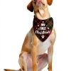 Joyriza Dog Bandana My First Christmas Adjustable Pet Scarf-2