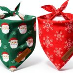 Realeaf Dog Bandana Christmas Design Dual Layer Durable-0