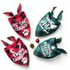 Remifa Christmas Dog Bandana Holiday Pattern Soft Fabric-6
