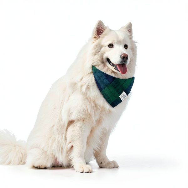 E-Clover Dog Bandanas Plaid Adjustable Holiday Pet-5