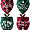 Remifa Christmas Dog Bandana Holiday Pattern Soft Fabric-0