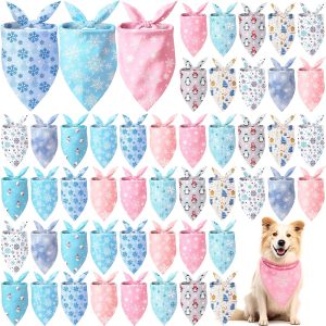 Weewooday Winter Dog Bandanas Polyester Breathable Pet-0