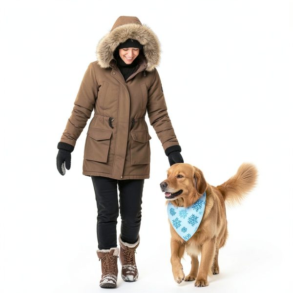 Weewooday Winter Dog Bandanas Polyester Breathable Pet-5