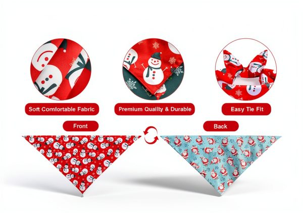 Christmas Dog Bandanas WoffBow Pet Supplies-2