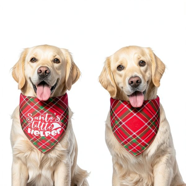 Agroon Dog Bandana Polyester Double‑Sided Holiday-3