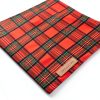 Realeaf Dog Bandana Plaid Christmas Design Small-3