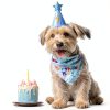 Dog Birthday Bandana Yicostar Soft Cotton Design-7