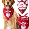 Dog Christmas Bandana Hidnvefen 2 Pack Polyester-6