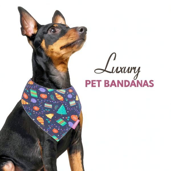 LunaMarie Dog Bandanas Soft Polyester Fashionable Pet-1