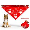 Dog Christmas Bandana Hidnvefen 2 Pack Polyester-3
