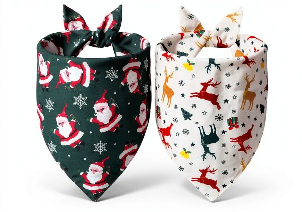Christmas Dog Bandanas WoffBow Pet Supplies-1