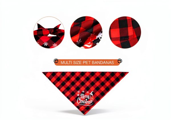 Agroon Dog Bandana Polyester Double‑Sided Holiday-2
