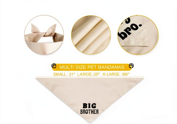 Agroon Dog Bandana Soft Pink Polyester Reversible-2