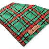 Realeaf Dog Bandana Plaid Christmas Design Small-4