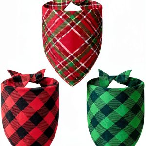 Agroon Dog Bandana Polyester Double‑Sided Holiday-0