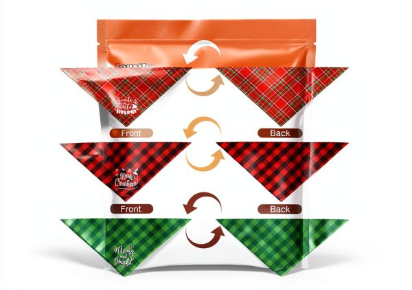 Agroon Dog Bandana Polyester Double‑Sided Holiday-6