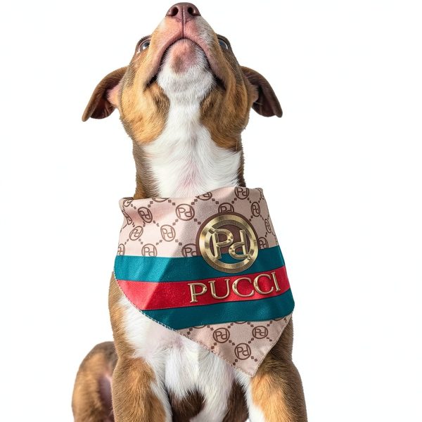 Dog Bandana Millionaire Mutt Polyester Parody-1