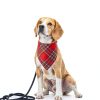 Doncida Dog Bandana Double Sided Plaid Red Green-4