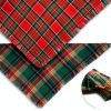 CozyHaus Christmas Dog Bandanas Large Red Plaid-2
