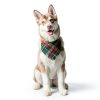 Dog Christmas Bandana Yicostar Plaid Tassel Design-6