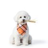 PTDECOR Fall Dog Bandana Small/XL Orange Plaid Tassel 2‑Pack-1