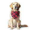 Christmas Dog Bandana 2 Pack PTDECOR Plaid Cotton Various Sizes-1