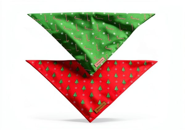 Dog Bandana Realeaf Christmas Dual Layer Bandana Small Large XLarge-2