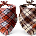 ADOGGYGO Fall Dog Bandana Small Christmas-2 Soft Cotton Plaid-0