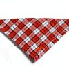 ADOGGYGO Fall Dog Bandana Premium Cotton Plaid Tassel Small to X-Large-3
