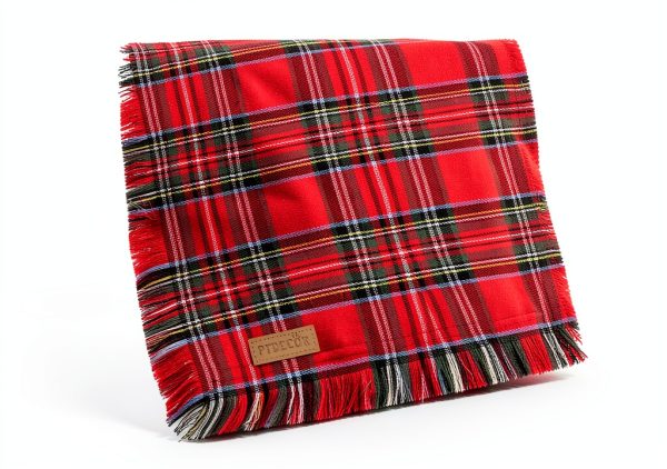 PTDECOR Christmas Dog Bandana Set 2‑Pack Red Plaid Small Large X‑Large-5