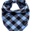 youyishi Dog Bandana Cotton Plaid & Grid Designs Adjustable Sizes-0