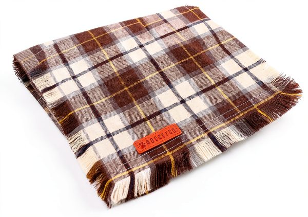 ADOGGYGO Fall Dog Bandana Small Christmas-2 Soft Cotton Plaid-5