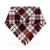 ADOGGYGO Fall Dog Bandana Premium Cotton Plaid Tassel Small to X-Large-4