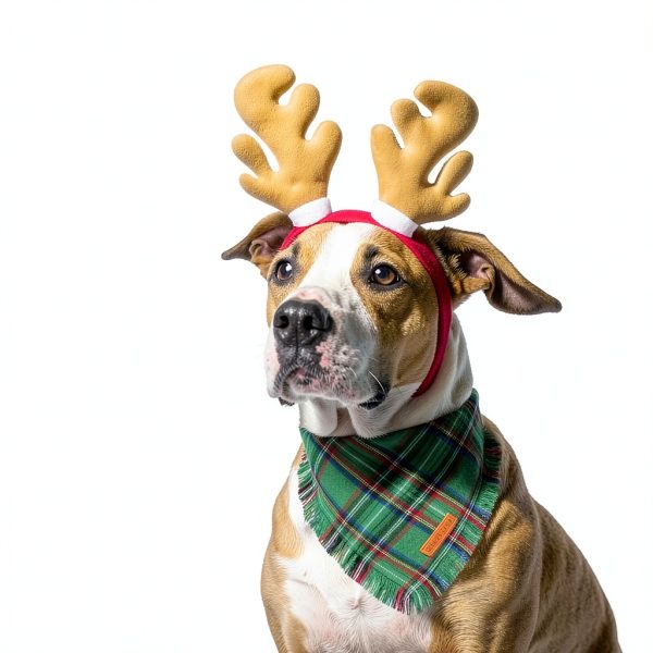 Adoggygo Christmas Dog Bandana Small Red Plaid Tassel with Soft Cotton-2