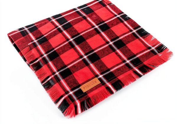 Christmas Dog Bandana 2 Pack PTDECOR Plaid Cotton Various Sizes-5