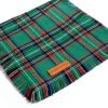 Adoggygo Christmas Dog Bandana Small Red Plaid Tassel with Soft Cotton-5
