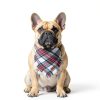 PTDECOR Christmas Dog Bandana Set 2‑Pack Red Plaid Small Large X‑Large-2