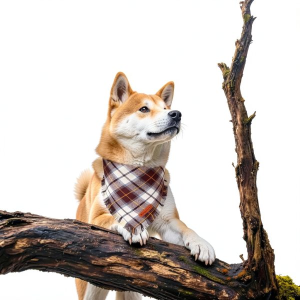 ADOGGYGO Fall Dog Bandana Small Christmas-2 Soft Cotton Plaid-1