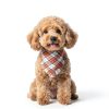 ADOGGYGO Fall Dog Bandana Premium Cotton Plaid Tassel Small to X-Large-1