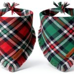 ADOGGYGO Christmas Dog Bandanas Premium Cotton Plaid Pack of Two Small-0