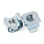 25 Pack 1/4"-20 Zinc Plated Square Cage Nuts-0