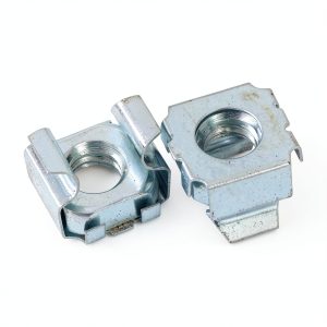 25 Pack 1/4"-20 Zinc Plated Square Cage Nuts-0