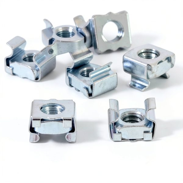 25 Pack 1/4"-20 Zinc Plated Square Cage Nuts-4